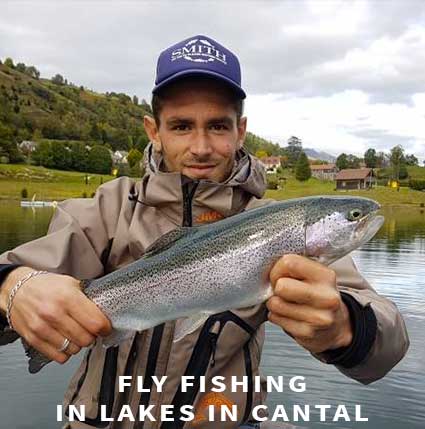 Fly fishing in Cantal lakes